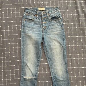 Madewell 9" High Riser Skinny Skinny Crop Jeans Size 24